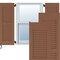 Ekena Millwork 15W x 49H Americraft Two Equal Louver Exterior Real Wood Shutters, Burnt Toffee, PR RW101LV15X49BTH - alternate 1